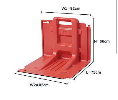 Floody Single Garage Door Bundle  4 Pack FH66-L Straingh L75cm X W82cm X H66cm