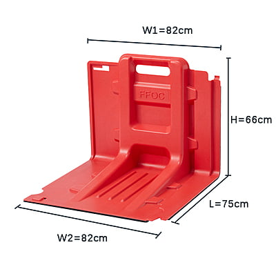 Floody FH66-L Straight L75cm x W82cm x H66cm