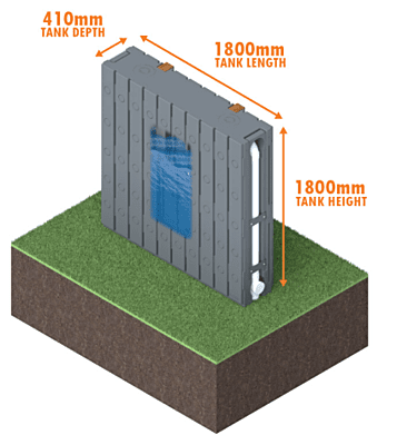 FenceTank 1000L - Black